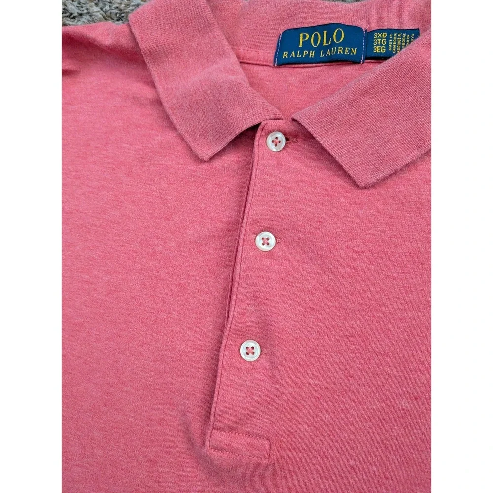 Polo Ralph Lauren Polo‎ Shirt Pony Logo Soft Red Mens 3XB